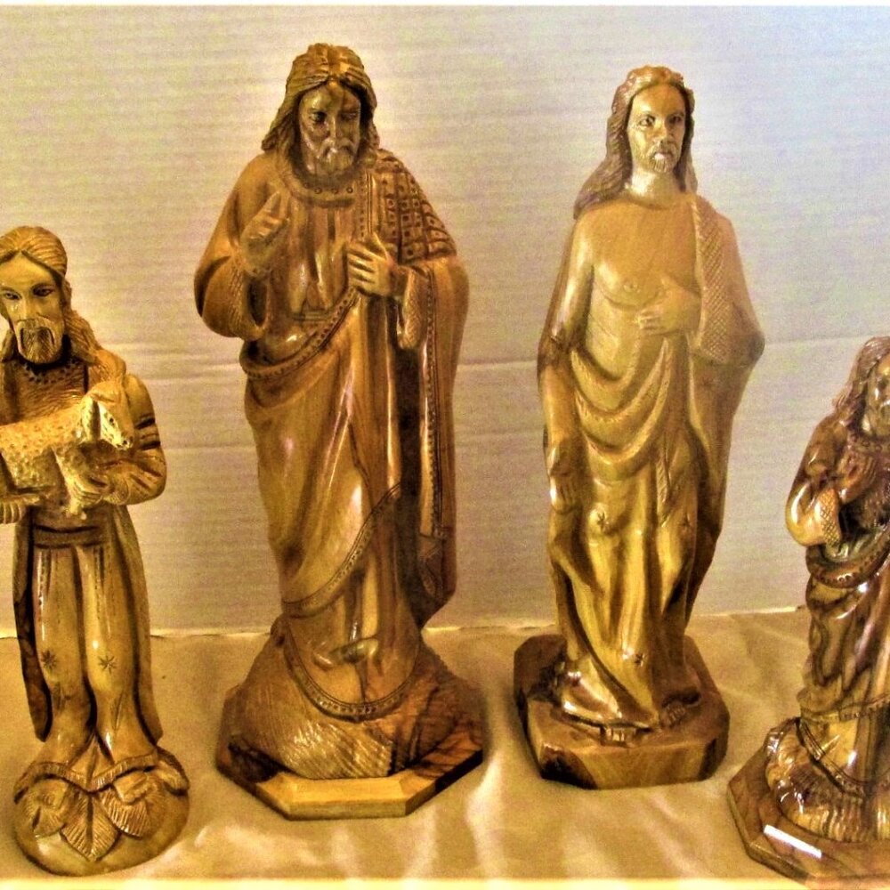 Vintage Hand Wood Carving Sculptures